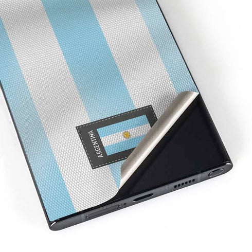 Argentina Soccer Flag Galaxy S25 Ultra Skin
